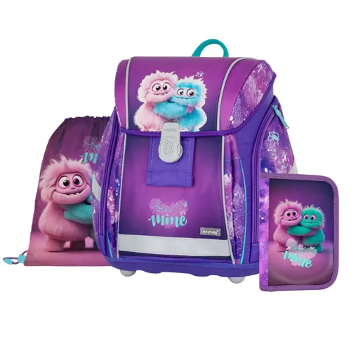 Školní batohový set 3-dílný Karton P+P Premium Light Monster