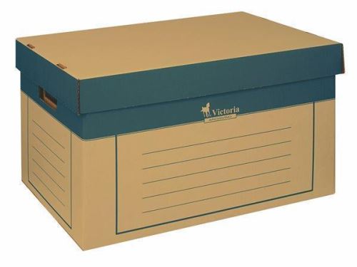 Archivační kontejner VICTORIA, přírodní, 320x460x270 mm / 2 ks