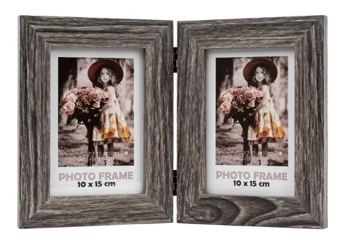 Fotorámeček dřevěný Narvik 10x15/2 - tmavě hnědý