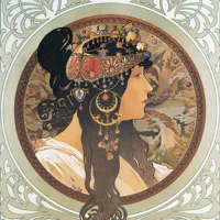 Nástěnný kalendář poznámkový 2027 Notique Alfons Mucha, 30 x 30 cm (11)