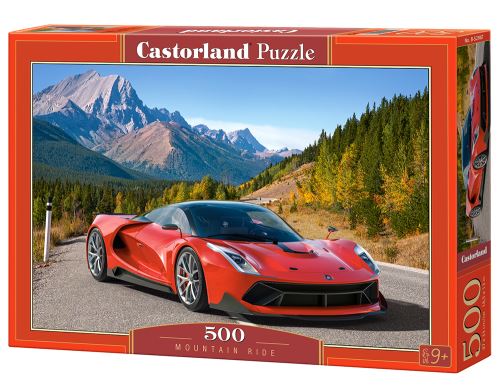 Puzzle Castorland 500 dílků - Červené auto v horách
