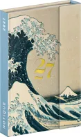 Týdenní diář 2027 Notique magnetický Katsushika Hokusai 11 x 16 cm