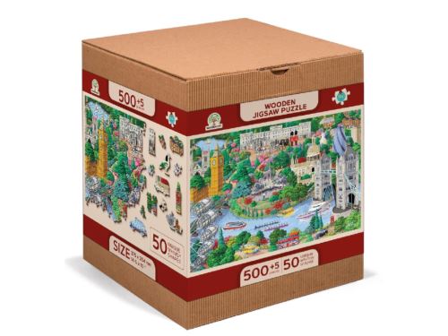 Dřevěné puzzle L, 505 dílků - Londýnské památky