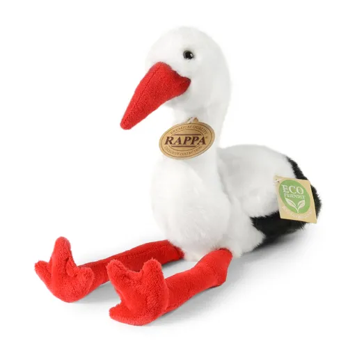 Plyšový čáp 20 cm, ECO-FRIENDLY
