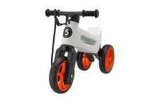 Odrážedlo Funny Wheels Rider SuperSport 2v1 bílé-oranžové, sáček