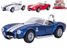 Auto Kinsmart Shelby Cobra 427 1965 13 cm na zpětné natažení - mix barev