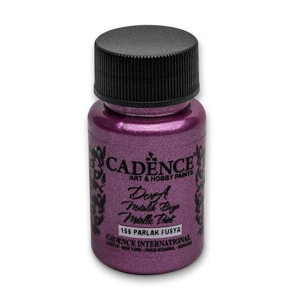 Levně Akrylová barva metalická CADENCE Dora Metalic, 50ml - fuchsiová (bright fuchsia)