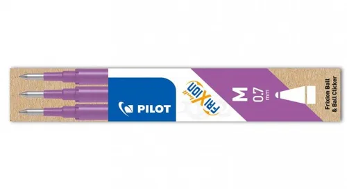 Sada 3 ks náplní Pilot FriXion Ball, střední hrot M 0,7mm - výběr barev
