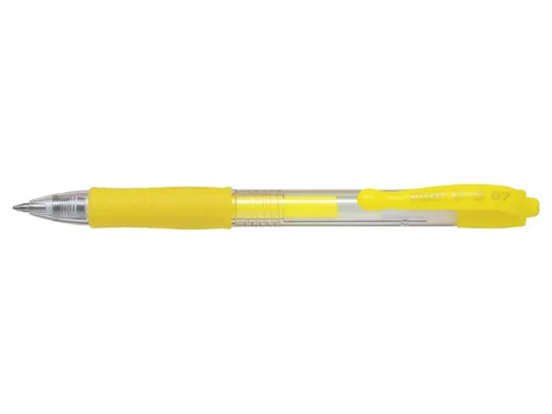 Gelový roller Pilot G-2 NEON, střední hrot 0,7mm - neonová žlutá