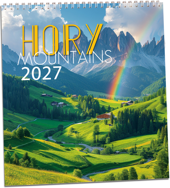 Levně Nástěnný kalendář 2027 Aria Hory
