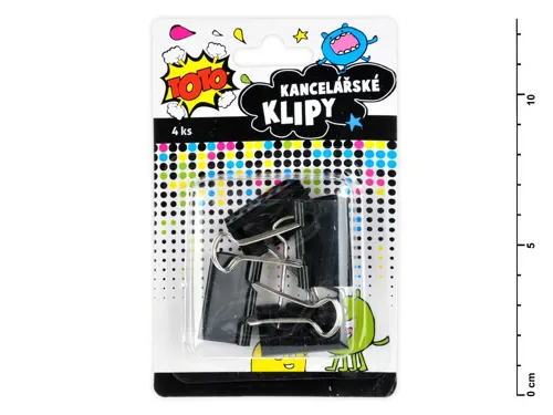 Kancelářské klipy 834609 4ks/32mm