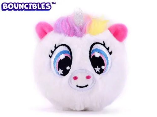 Skákací plyšák Bouncibles LUMA 8 cm - jednorožec