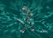 Desky na číslice Herlitz B5 - T-Rex