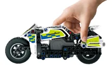 Stavebnice iM.MASTER policejní motorka na zpětné natažení plast 193 dílků v krabici 29x20x6cm (4)
