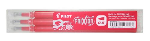 Sada 3 ks náplní Pilot FriXion Ball, tenký hrot - červená