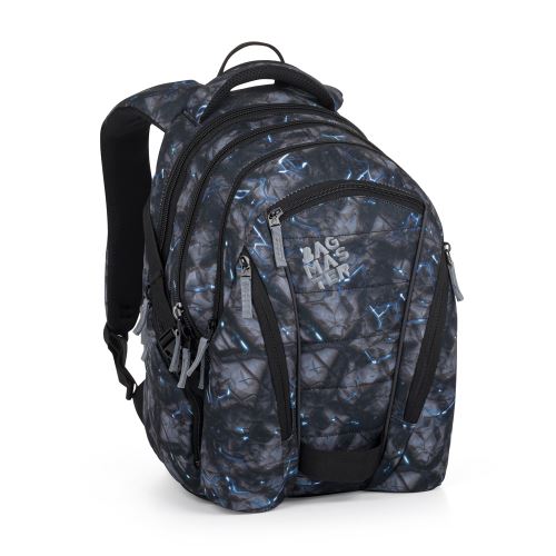 Bagmaster studentský batoh BAG 24 A ŠEDO-MODRÝ + gumovací pero Pilot Frixion + 3 roky záruka