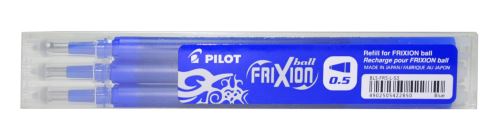 Sada 3 ks náplní Pilot FriXion Ball, tenký hrot - modrá