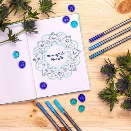 Liner STAEDTLER Triplus 334, 0,3mm - neon modrá