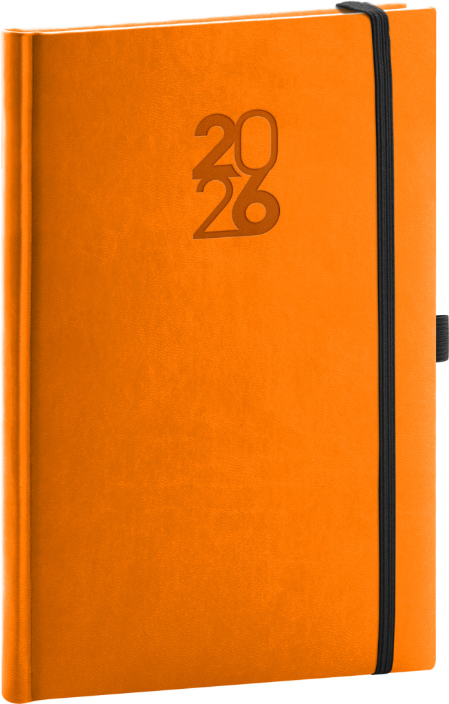 Levně Týdenní diář 2026 NOTIQUE A5 - Aprint Top oranžový, 15 x 21 cm