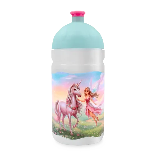 Zdravá lahev 0,5 l s náhradní zátkou - Kouzelný jednorožec