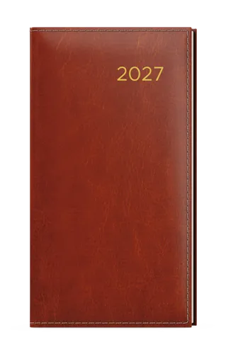 Týdenní diář 2027 Baloušek Jakub Premier kapesní hnědá