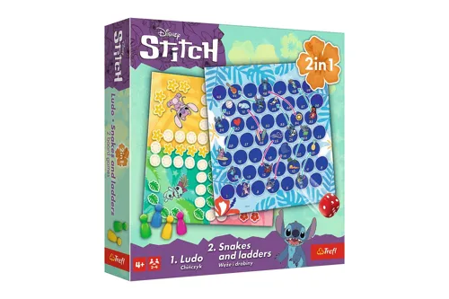 Soubor her 2v1 Trefl Člověče, nezlob se a Hadi a žebříky - Lilo & Stitch