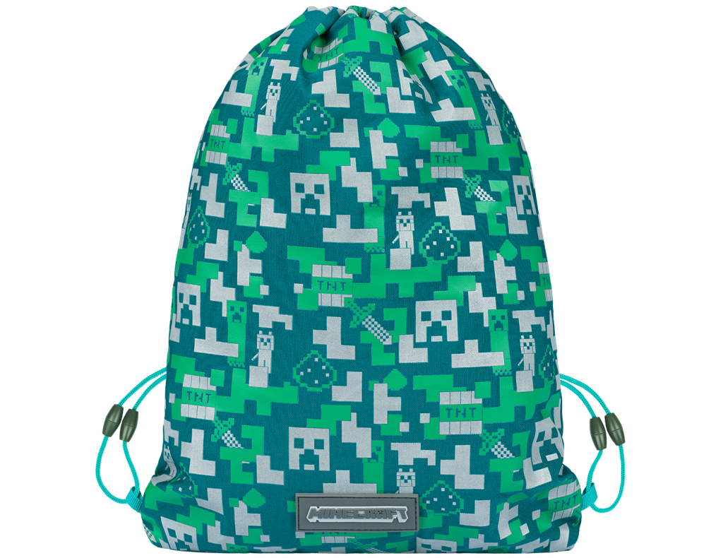 Levně Sáček na obuv BAAGL - MINECRAFT Silver Creeper