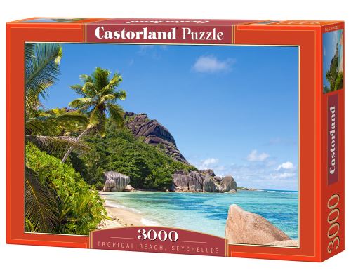 Puzzle Castorland 3000 dílků - Tropical Beach, Seychelles