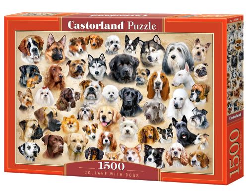 Puzzle Castorland 1500 dílků - Psí koláž