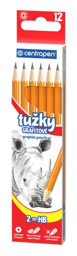 Grafitová tužka šestihranná Centropen 9510, bez gumy - číslo 2