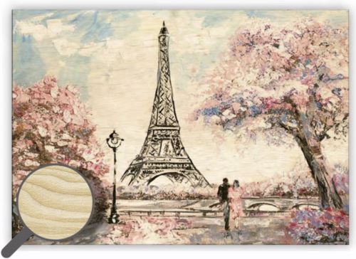 Dřevěný obraz Helma - Eiffel Tower 1