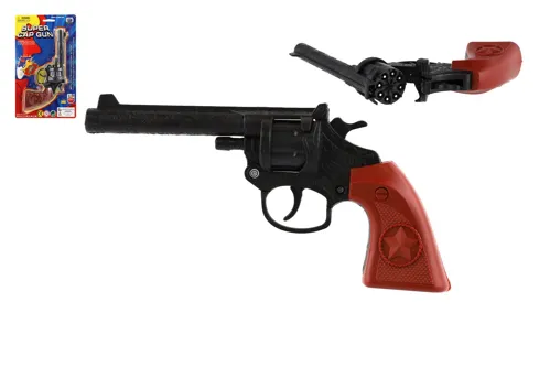 Revolver na kapsle 8 ran plastový 20 cm