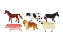 Zvířátka domácí farma, 6 ks 9 cm (3)