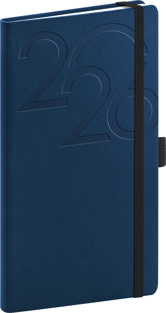 Levně Týdenní diář 2026 NOTIQUE kapesní - Ajax modrý, 9 x 15,5 cm