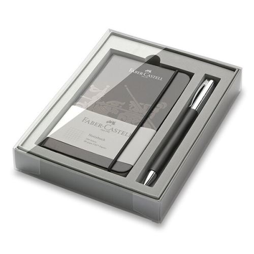 Faber-Castell Ambition Precious Resin - kuličkové pero v dárkové kazetě se zápisníkem