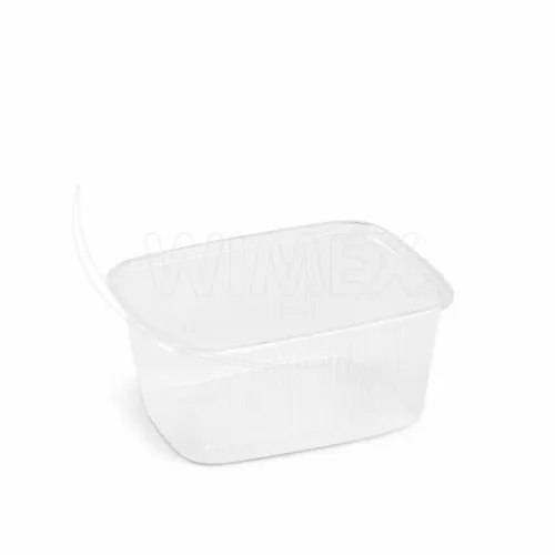 Miska hranatá průhledná 250 ml (PP), 100 ks