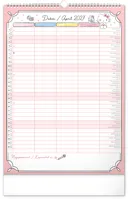 Nástěnný kalendář 2027 Notique Rodinný plánovací Hello Kitty XL, 33 x 46 cm (4)