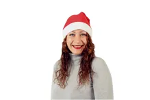 Vánoční čepice pro dospělé látková, průměr 29 cm (9)