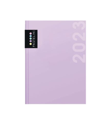 Denní diář A5 Karton P+P 2023 - PASTELINI fialová