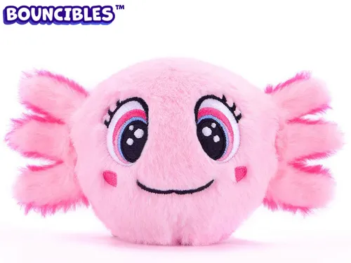 Skákací plyšák Bouncibles BUBBLES 8 cm - axolotl