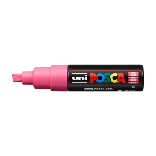 Dekorační popisovač Posca PC-8K, 8 mm, růžová (13)