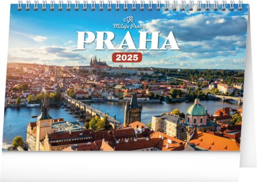 Stolní kalendář 2025 Presco Group - Praha – Miluju Prahu