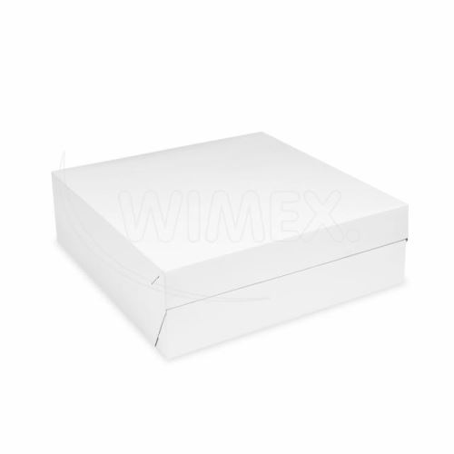 Dortová krabice 30 x 30 x 10 cm, bílá, 50 ks