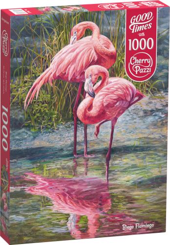 Puzzle Cherry Pazzi 1000 dílků - Plameňáci (Bingo Flamingo)