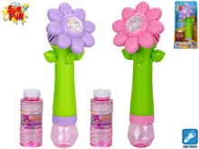 Sun Fun bublifukovač květina 27 cm se světlem na baterie a náplní 90 ml - mix barev