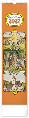 Nástěnný kalendář 2027 Notique kravata Josef Lada, 12 x 48 cm