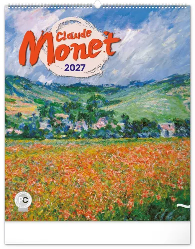 Nástěnný kalendář 2027 Notique Claude Monet, 48 x 56 cm