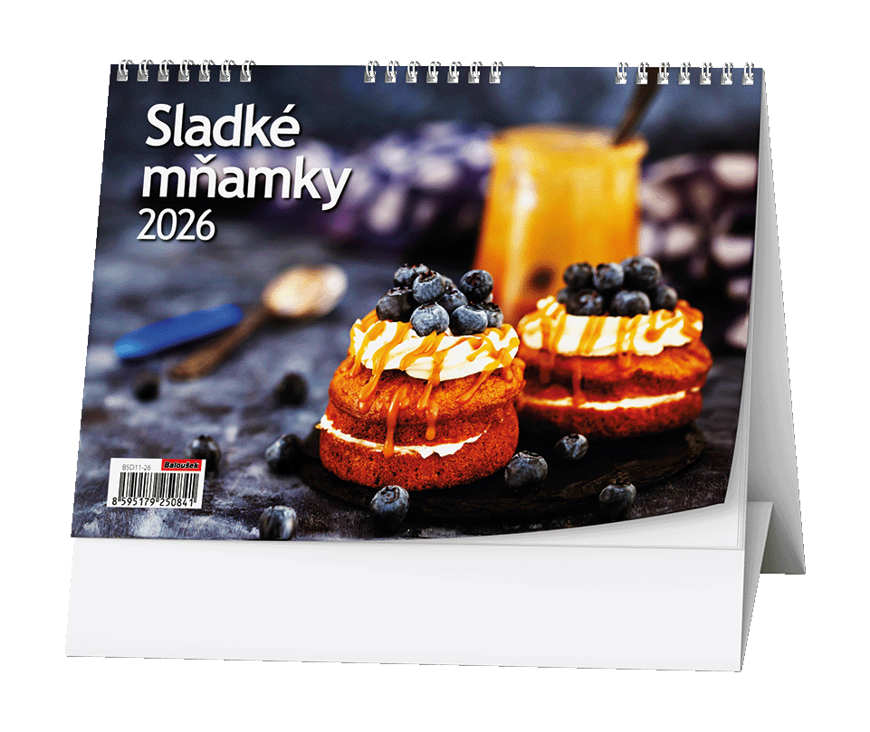 Levně Stolní kalendář 2026 Baloušek - Sladké mňamky
