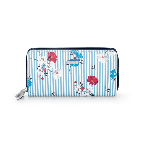 Dámská peněženka OxyLady MONY L - Navy Flowers