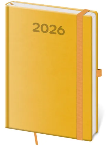 Denní diář 2026 Helma A5 - Print Pop žlutý